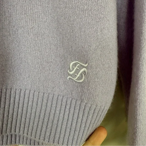 From Future 100% Cashmere hoodie lilac size M 💜 - Picture 5 of 5